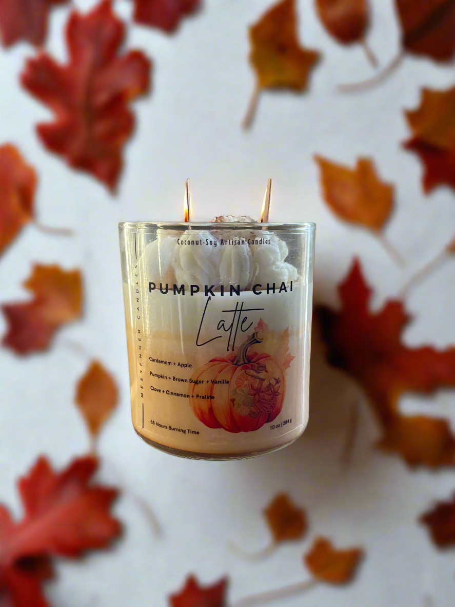 Pumpkin Chai Latte | wood wick candle