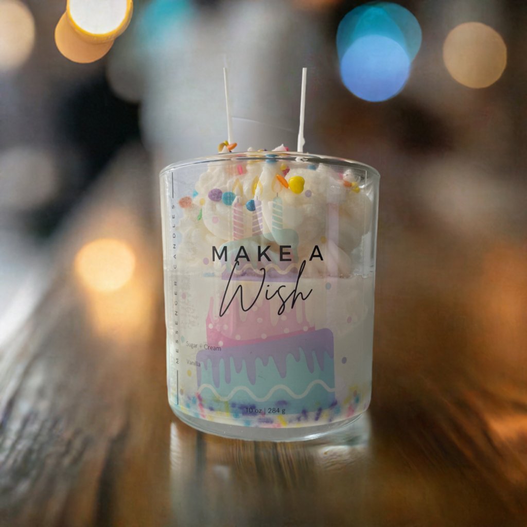 Make A Wish | Birthday Candle - Messenger Candles