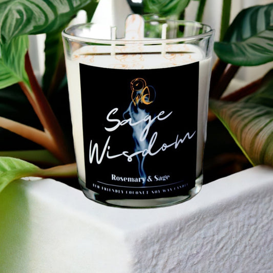 Sage Wisdom | 2 - wick Candle - Messenger Candles